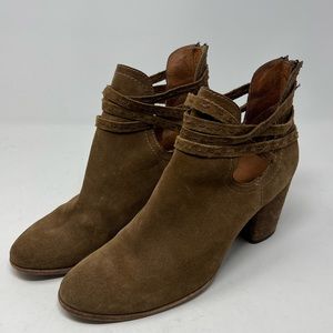 Frye Naomi Pickstitch suede bootie